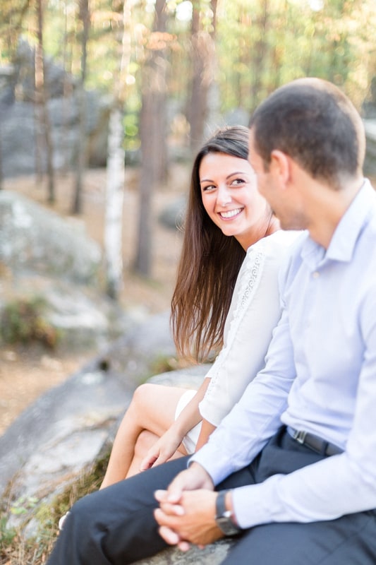 Photographe couple foret de Fontainebleau